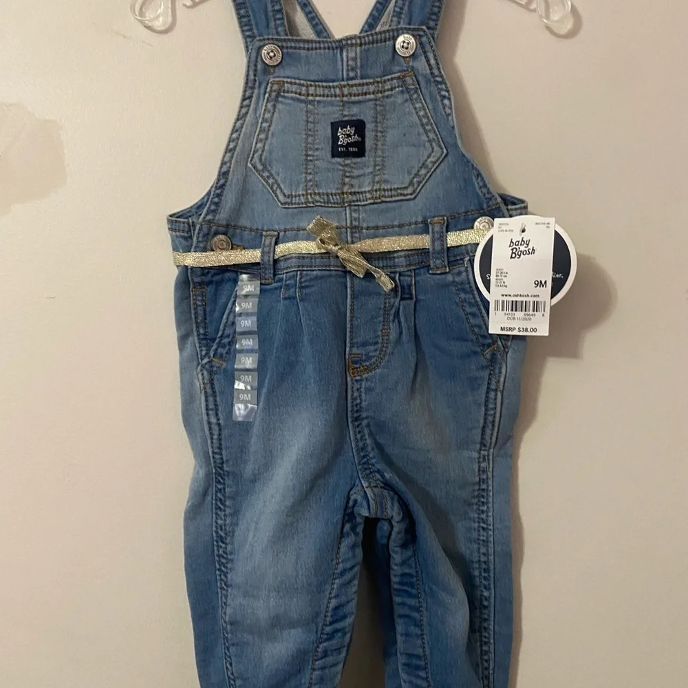 NWT Oshkosh B’Gosh Knit‎ Denim Overalls